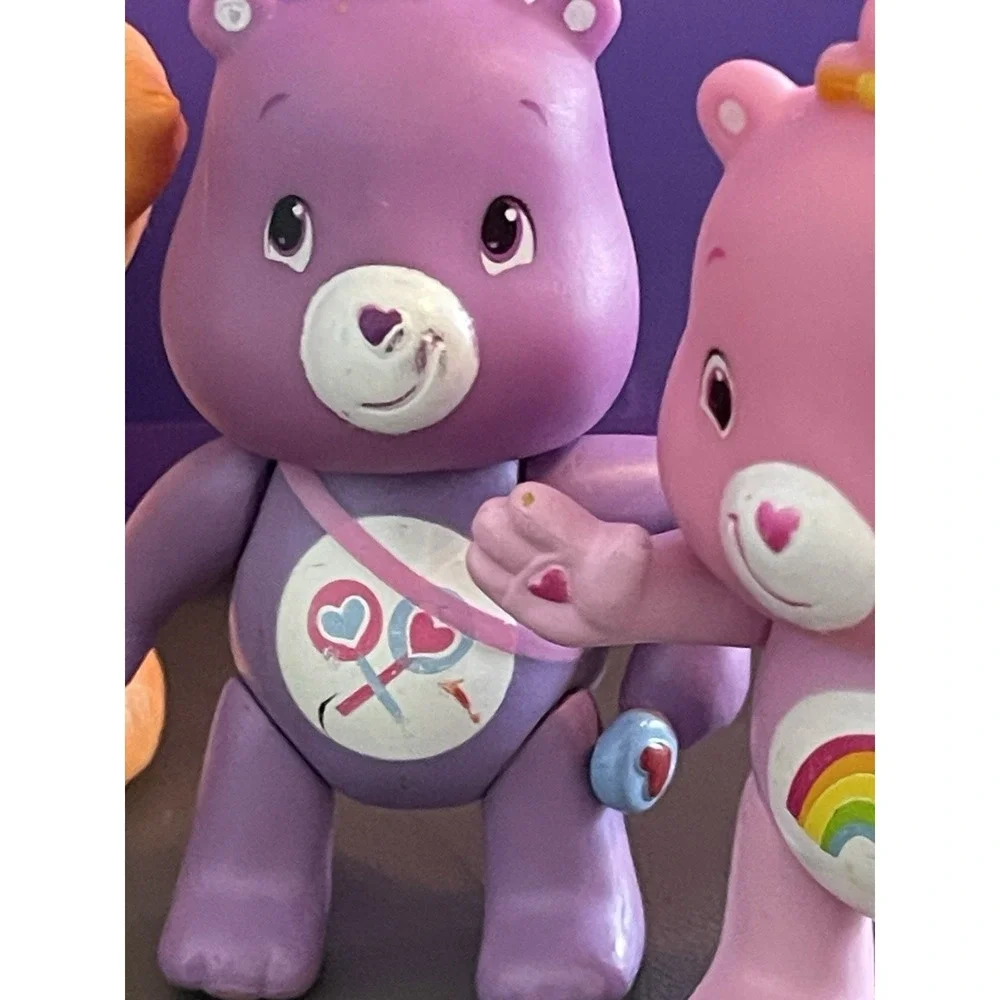 Care Bears Figures Moveable Arms Legs Lot Of 7